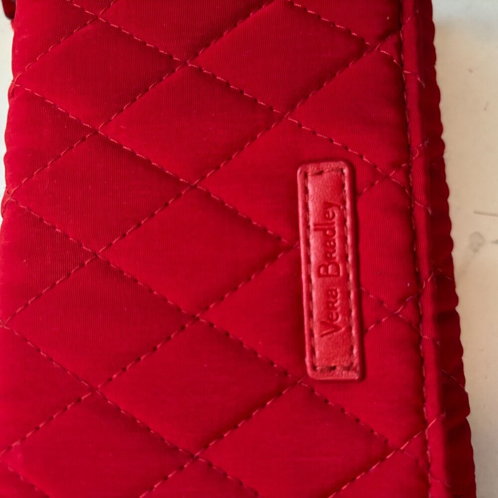 Vera Bradley Red Rose Print Wristlet Wallet - Picture 7 of 8